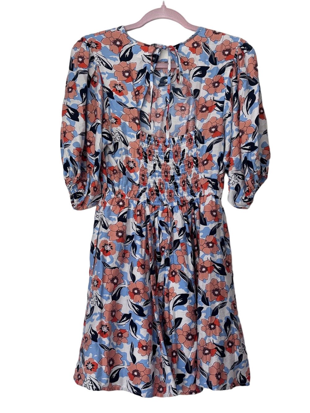 Nordstrom Melloday Floral Puff-Sleeve Summer Dress - Picture 3 of 8